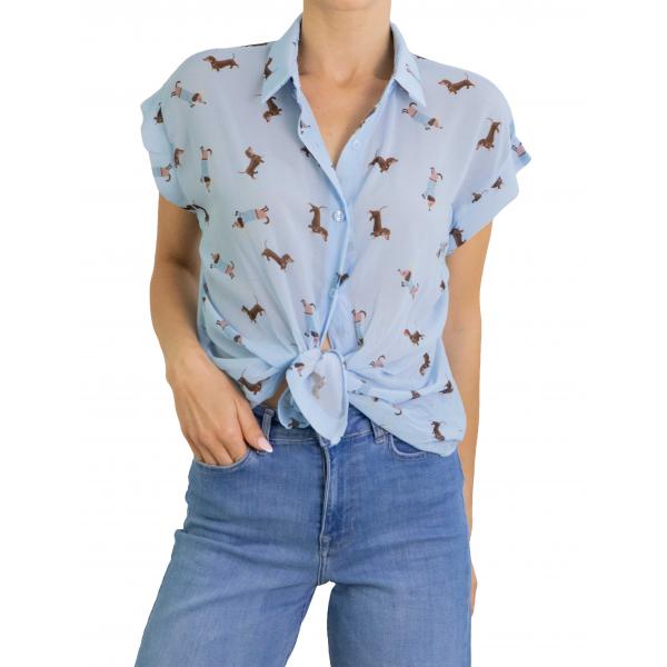 Camicia con bassotti manica corta 